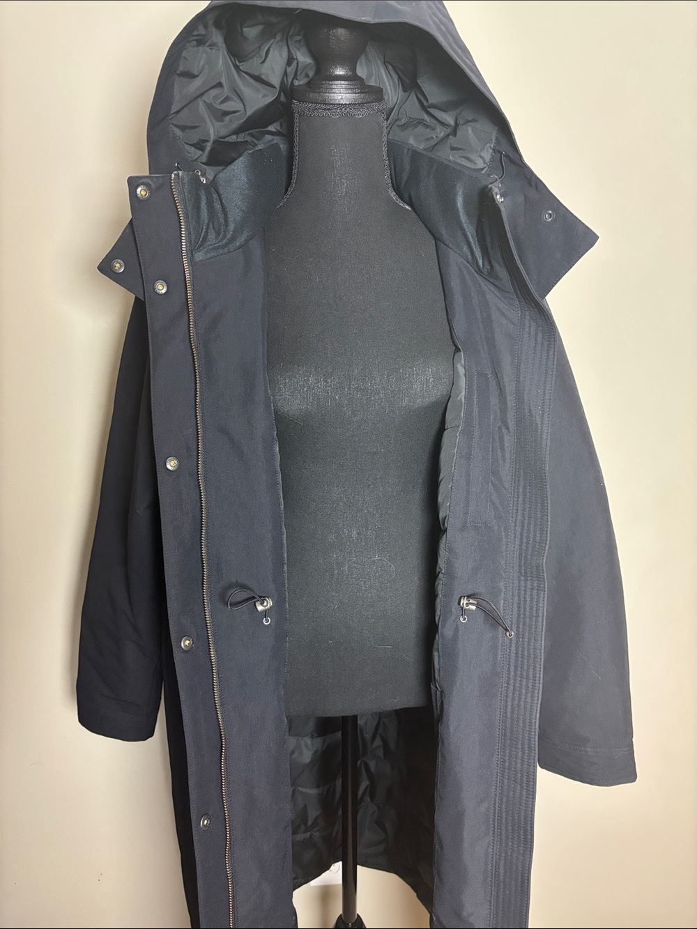 Lands' End Hooded Long Puffer Coat - Picture 2 of 5